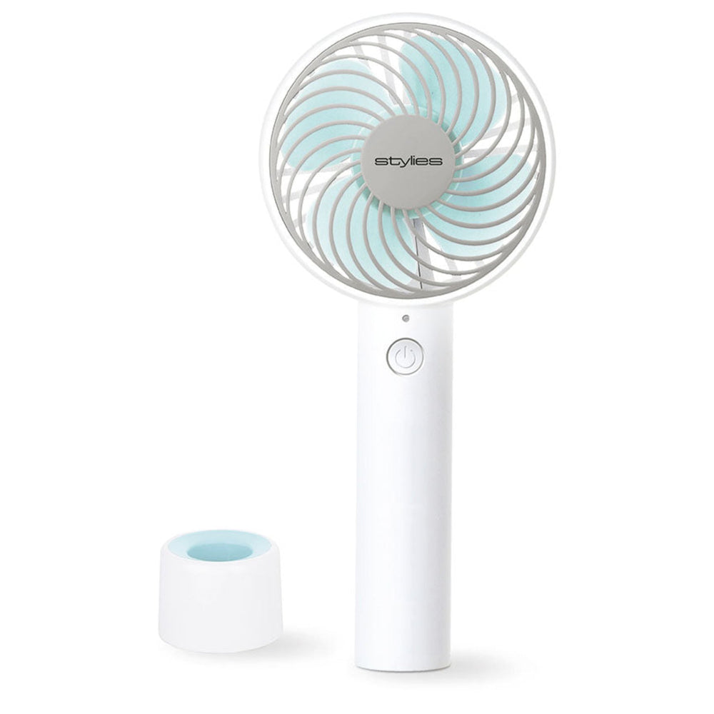 Tischventilator LACERTA & mobiler Handy - Fan blau