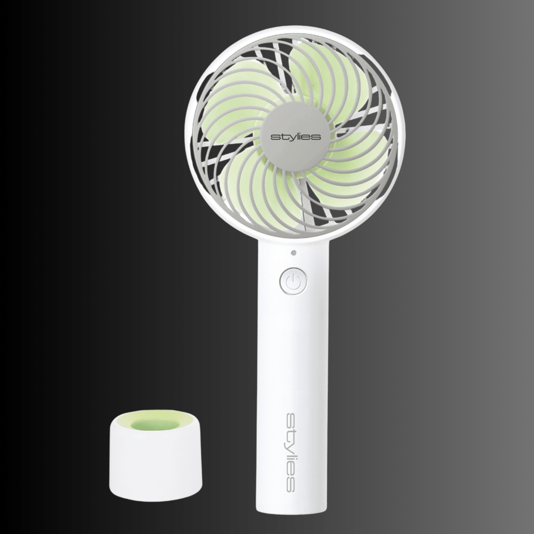 Tischventilator LACERTA & mobiler Handy - Fan grün